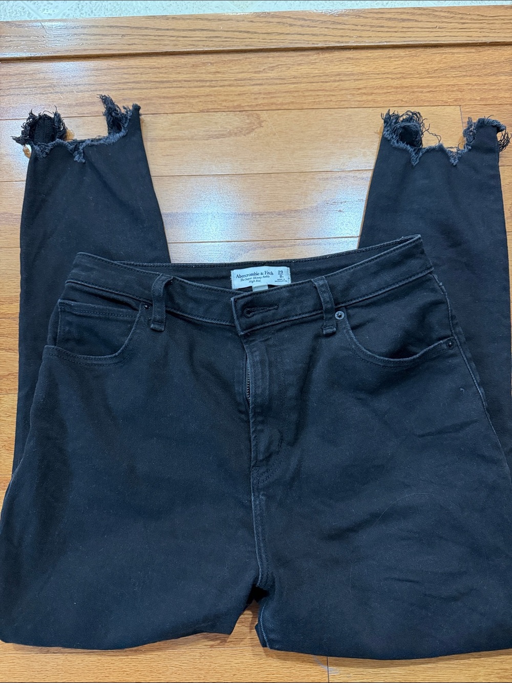 Abercrombie and fitch super skinny ankle high rise curve love jeans